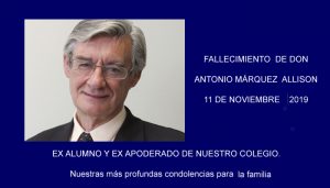 Read more about the article Fallecimiento de Don Antonio Márquez Allison